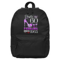 Chapter 60 Fabulous Since 1965 60Th Birthday Ladies 16 in Basic Backpack