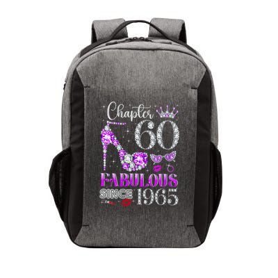 Chapter 60 Fabulous Since 1965 60Th Birthday Ladies Vector Backpack