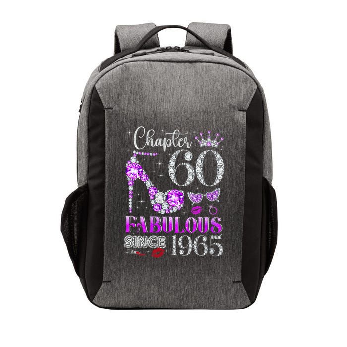 Chapter 60 Fabulous Since 1965 60Th Birthday Ladies Vector Backpack