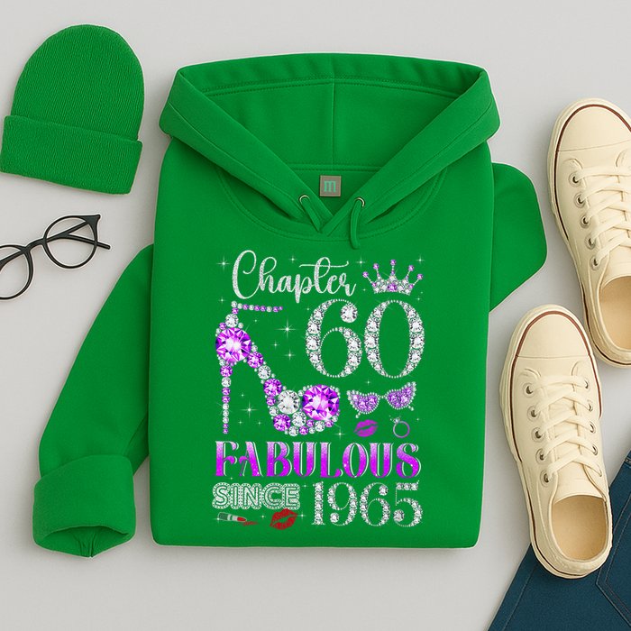 Chapter 60 Fabulous Since 1965 60Th Birthday Ladies Hoodie