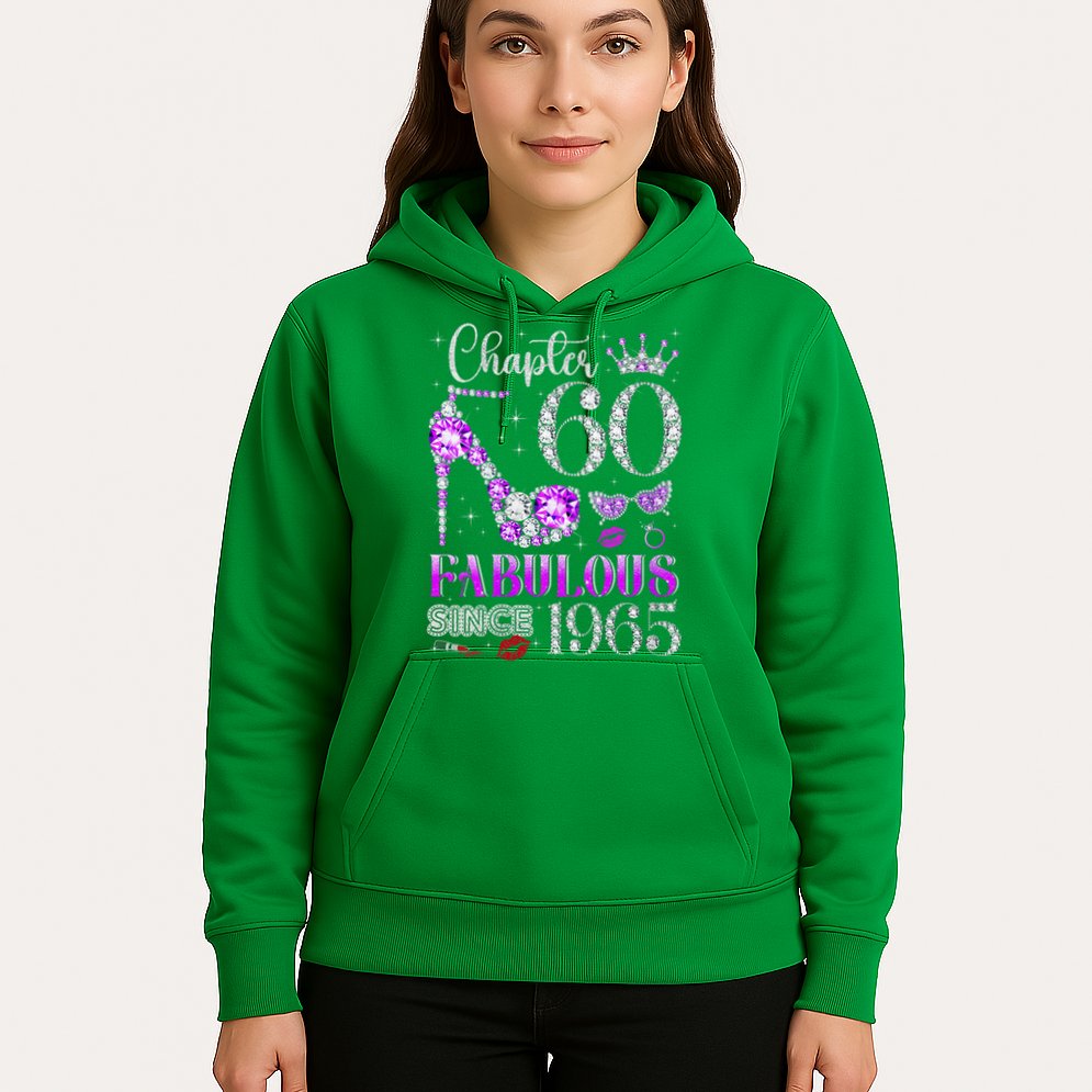 Chapter 60 Fabulous Since 1965 60Th Birthday Ladies Hoodie