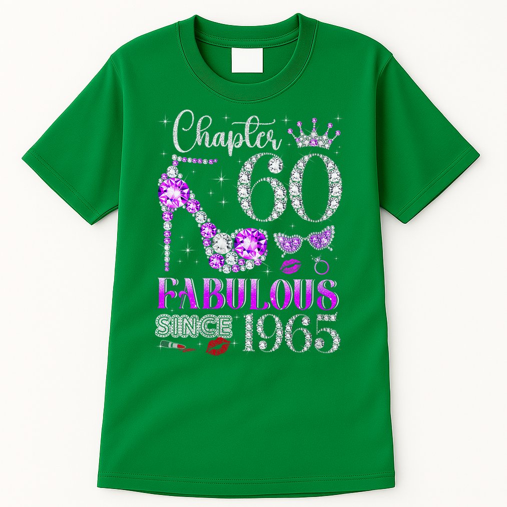 Chapter 60 Fabulous Since 1965 60Th Birthday Ladies Tall T-Shirt