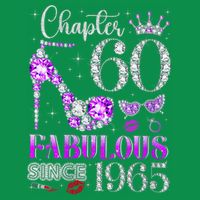 Chapter 60 Fabulous Since 1965 60Th Birthday Ladies Button