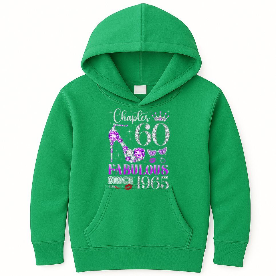 Chapter 60 Fabulous Since 1965 60Th Birthday Ladies Kids Hoodie