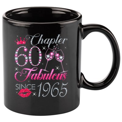 Chapter 60 Fabulous Since 1965 60Th Birthday 11oz C Handle Ceramic Mug