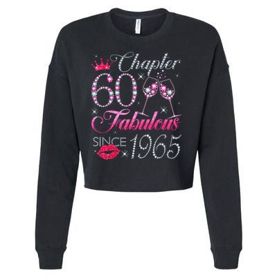 Chapter 60 Fabulous Since 1965 60Th Birthday Cropped Pullover Crew