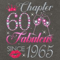 Chapter 60 Fabulous Since 1965 60Th Birthday Cotton Canvas Backpack