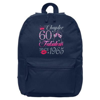 Chapter 60 Fabulous Since 1965 60Th Birthday 16 in Basic Backpack