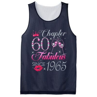 Chapter 60 Fabulous Since 1965 60Th Birthday Mesh Reversible Basketball Jersey Tank
