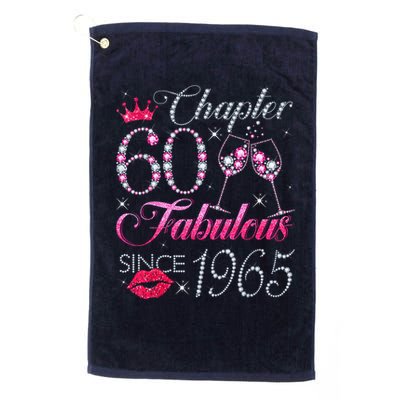 Chapter 60 Fabulous Since 1965 60Th Birthday Golf Towel