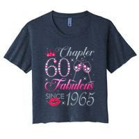 Chapter 60 Fabulous Since 1965 60Th Birthday Women's Crop Top Tee