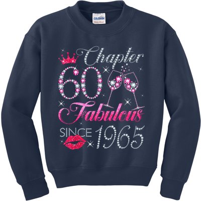 Chapter 60 Fabulous Since 1965 60Th Birthday Kids Sweatshirt