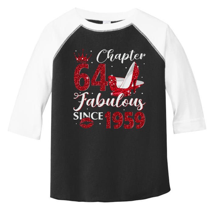 Chapter 64 Fabulous Since 1959 64Th Birthday Gift For Women Toddler Fine Jersey T-Shirt