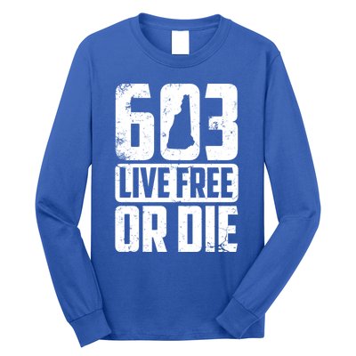 Cool 603 Live Free Or Die Funny New Hampshire Patriot Gift Long Sleeve Shirt