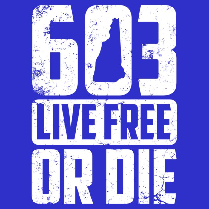 Cool 603 Live Free Or Die Funny New Hampshire Patriot Gift Tall T-Shirt