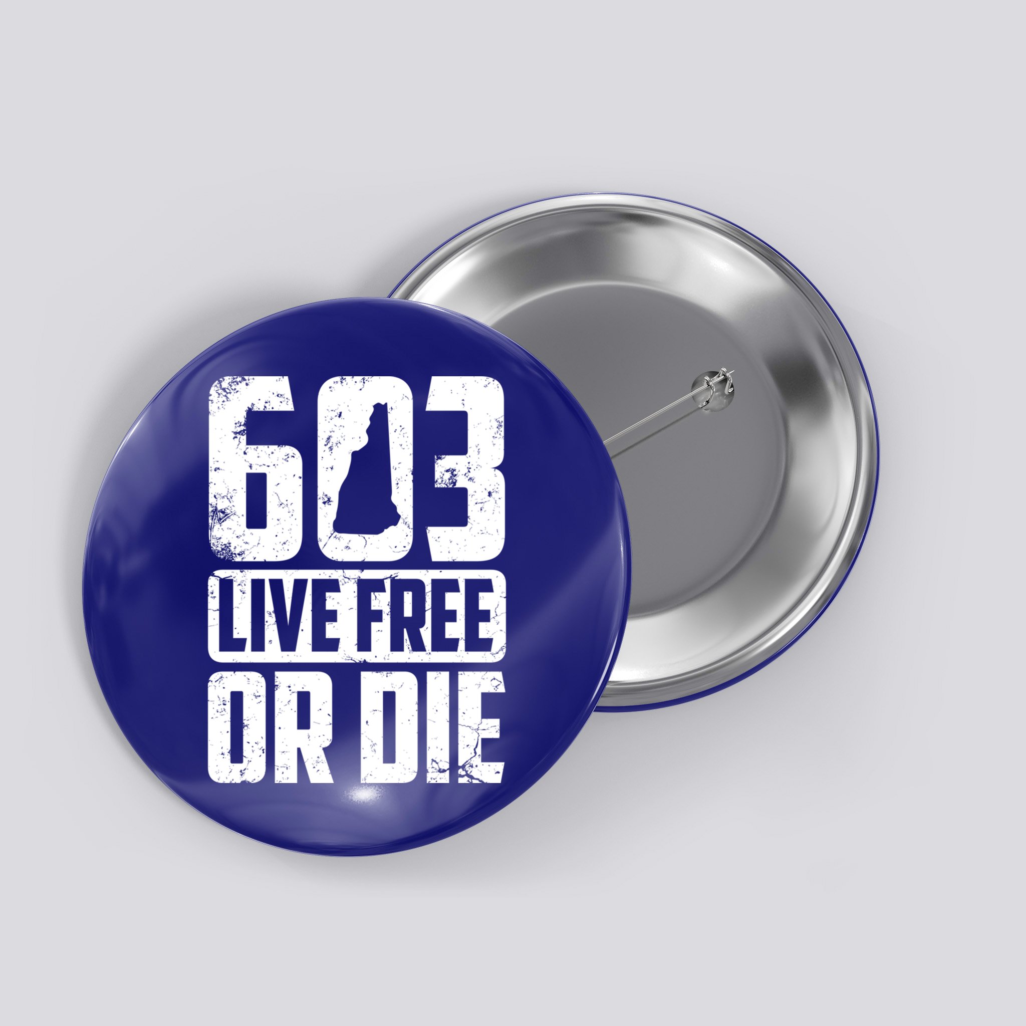 Cool 603 Live Free Or Die Funny New Hampshire Patriot Gift Button