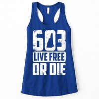 Cool 603 Live Free Or Die Funny New Hampshire Patriot Gift Womens Tank Top
