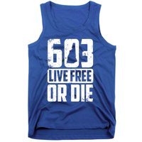 Cool 603 Live Free Or Die Funny New Hampshire Patriot Gift Tank Top