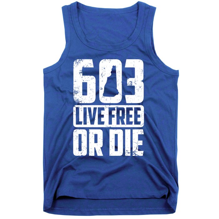 Cool 603 Live Free Or Die Funny New Hampshire Patriot Gift Tank Top