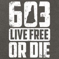 Cool 603 Live Free Or Die Funny New Hampshire Patriot Gift Cotton Canvas Backpack