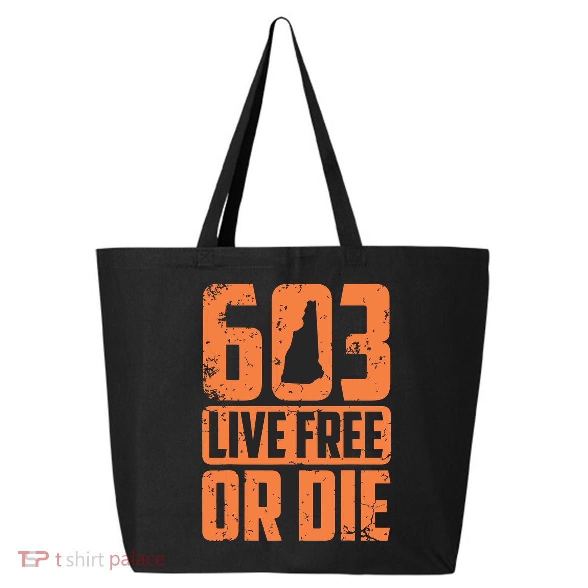 Cool 603 Live Free Or Die Funny New Hampshire Patriot Gift 25L Jumbo Tote