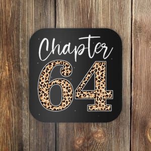 Chapter 64 Leopard For 64th Birthday Coaster