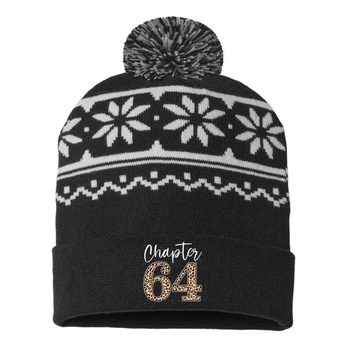 Chapter 64 Leopard For 64th Birthday USA-Made Snowflake Beanie