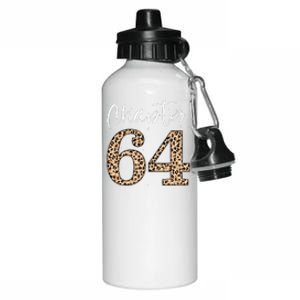 Chapter 64 Leopard For 64th Birthday Aluminum Water Bottle