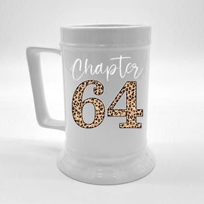 Chapter 64 Leopard For 64th Birthday Beer Stein