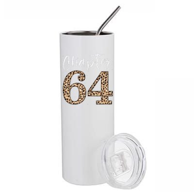 Chapter 64 Leopard For 64th Birthday Stainless Steel Tumbler