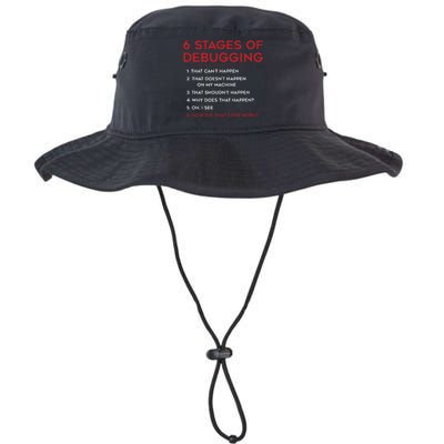 Coding 6 Stages Of Debugging Bug Computer Programmer Legacy Cool Fit Booney Bucket Hat