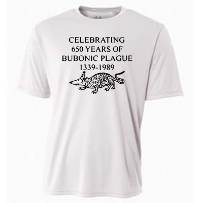 Celebrating 650 Years Of Bubonic Plague Cooling Performance Crew T-Shirt