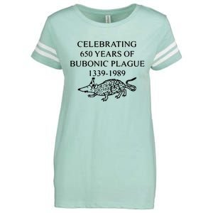 Celebrating 650 Years Of The Bubonic Plague Funny Sarcastic Enza Ladies Jersey Football T-Shirt