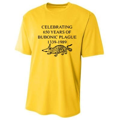 Celebrating 650 Years Of The Bubonic Plague Funny Sarcastic Performance Sprint T-Shirt