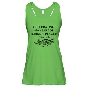 Celebrating 650 Years Of The Bubonic Plague Funny Sarcastic Ladies Essential Flowy Tank