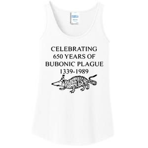 Celebrating 650 Years Of The Bubonic Plague Funny Sarcastic Ladies Essential Tank