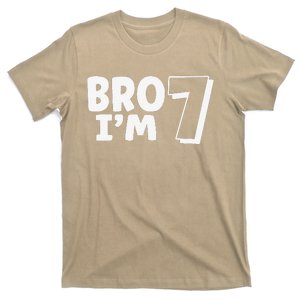 Cute 7th Birthday Bro Im 7 Year Old Seven Seventh T-Shirt