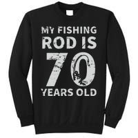 Cute 70th Birthday Fisherman Seventy Years Old Fishing Lover Sweatshirt