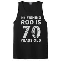 Cute 70th Birthday Fisherman Seventy Years Old Fishing Lover PosiCharge Competitor Tank