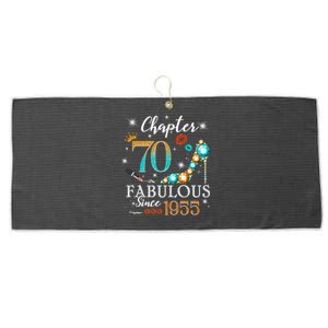 Chapter 70 Est 1955 70 Years Old 70th Birthday Queen Gift Large Microfiber Waffle Golf Towel