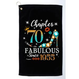 Chapter 70 Est 1955 70 Years Old 70th Birthday Queen Gift Platinum Collection Golf Towel