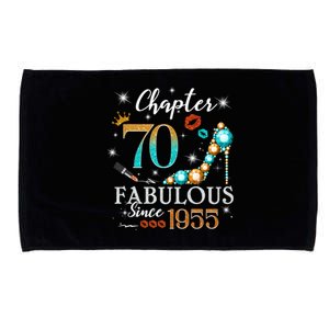 Chapter 70 Est 1955 70 Years Old 70th Birthday Queen Gift Microfiber Hand Towel