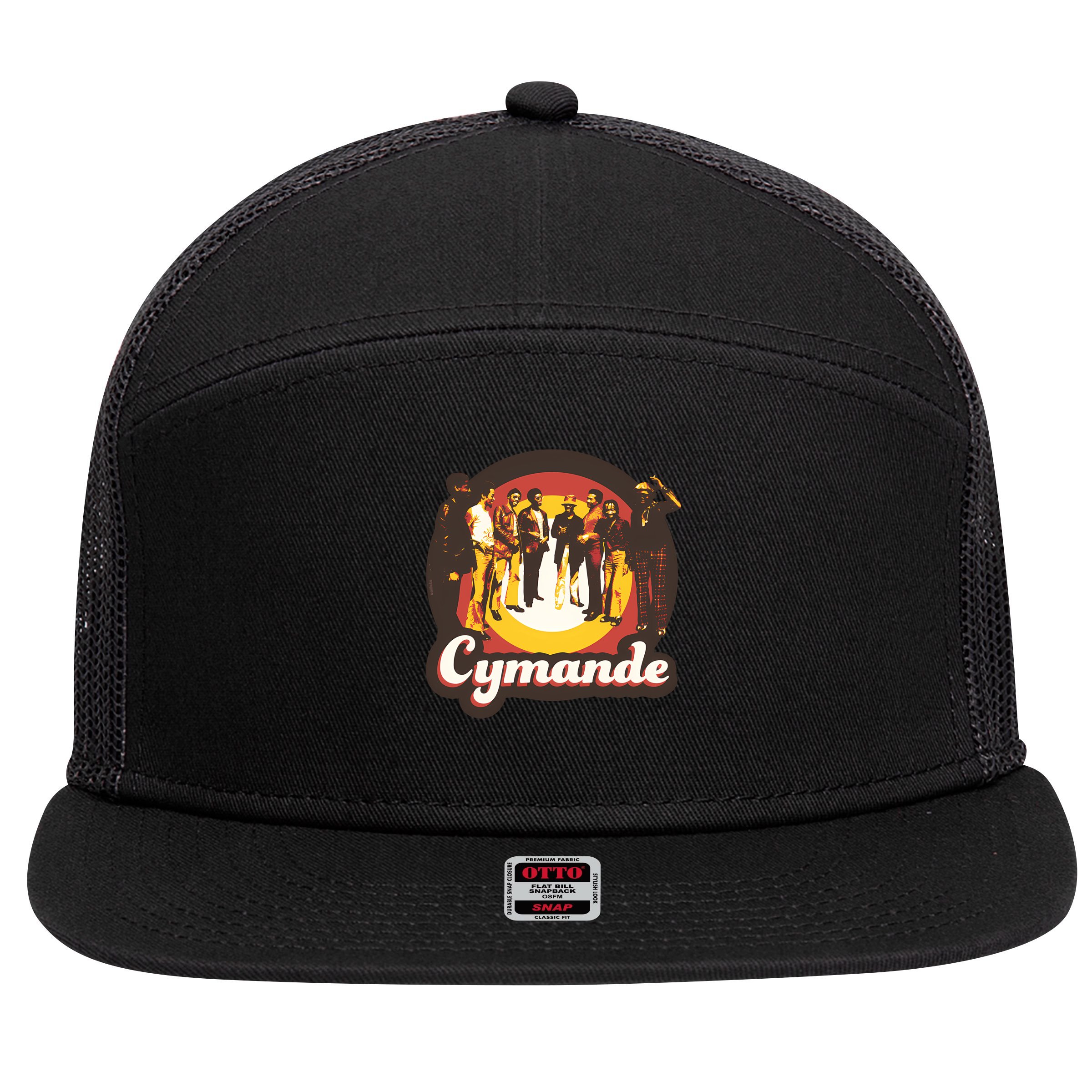 Cymande 70S Funky Soul T-Shirt 7 Panel Mesh Trucker Snapback Hat