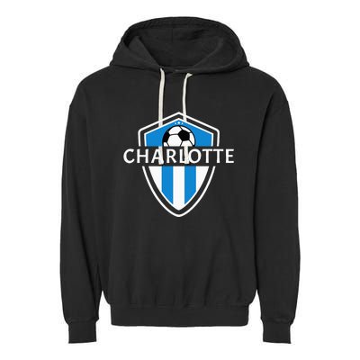 Charlotte 704 Jersey Fan Badge Garment-Dyed Fleece Hoodie