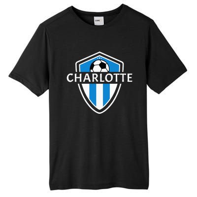 Charlotte 704 Jersey Fan Badge Tall Fusion ChromaSoft Performance T-Shirt