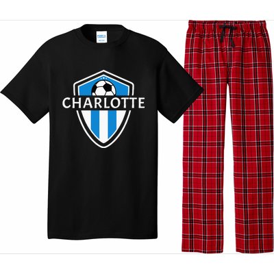 Charlotte 704 Jersey Fan Badge Pajama Set