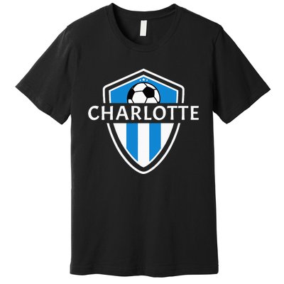 Charlotte 704 Jersey Fan Badge Premium T-Shirt