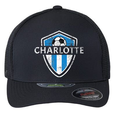 Charlotte 704 Jersey Fan Badge Flexfit Unipanel Trucker Cap