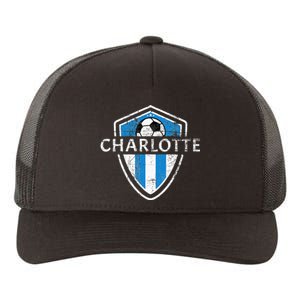 Charlotte 704 Jersey Fan Badge Yupoong Adult 5-Panel Trucker Hat