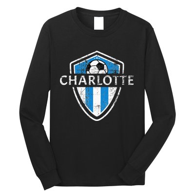 Charlotte 704 Jersey Fan Badge Long Sleeve Shirt